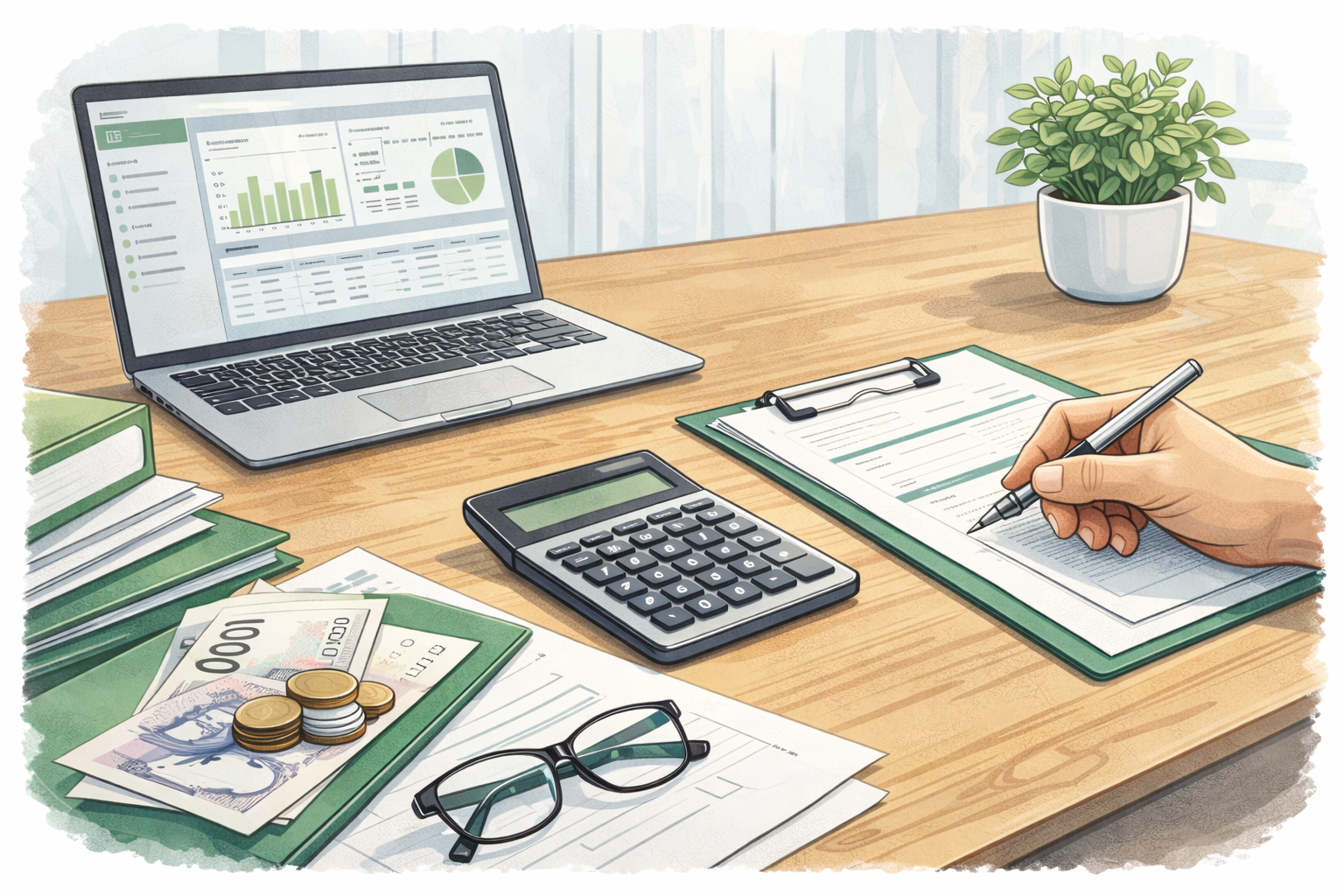 Ilustrace ceníku účetních a mzdových služeb